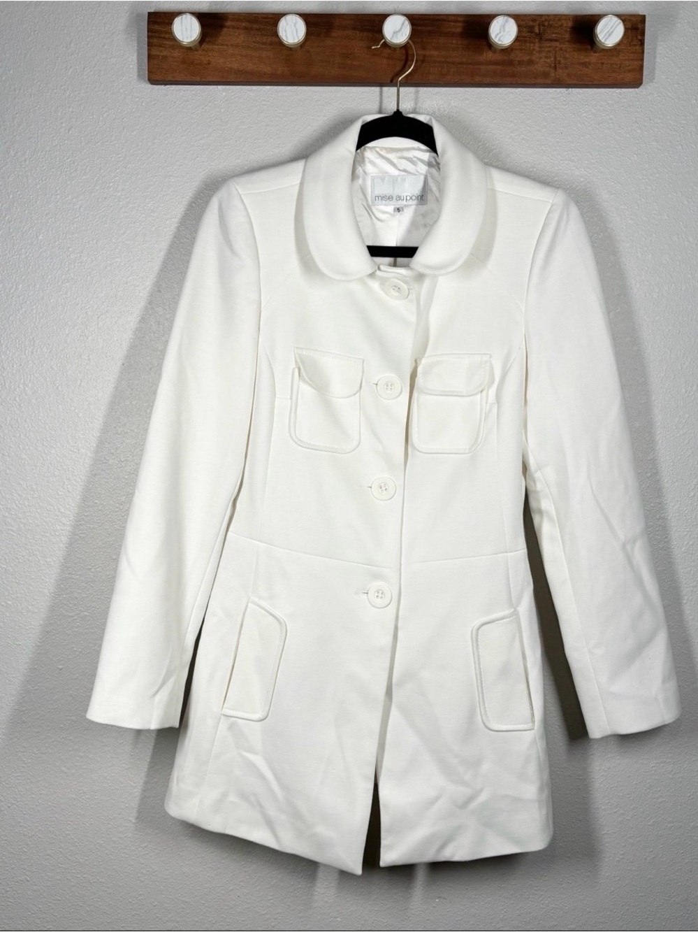 Mise Au Point Cream Button Jacket Women’s Size 5
